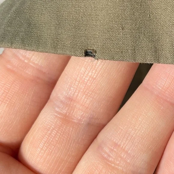 Lafayette 148 Dress Women’s Medium Green Knee Length Collar Ruched Casual - Picture 9 of 9